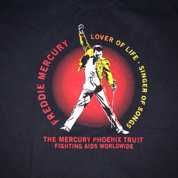 Freddie Mercury The Mercury Phoenix Trust Fighting Aids Worldwide Tshirt Size M - Picture 5 of 7